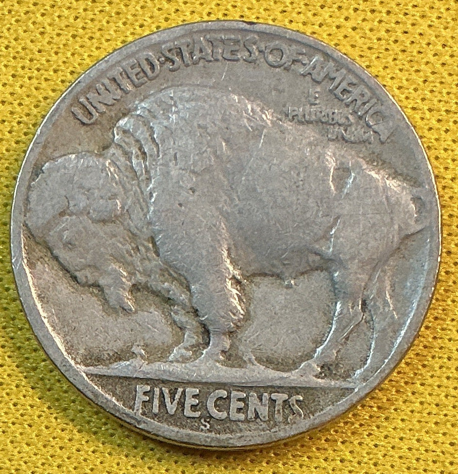 1927-S Buffalo Nickel, Fine Circulated Coin, Store #NL1070