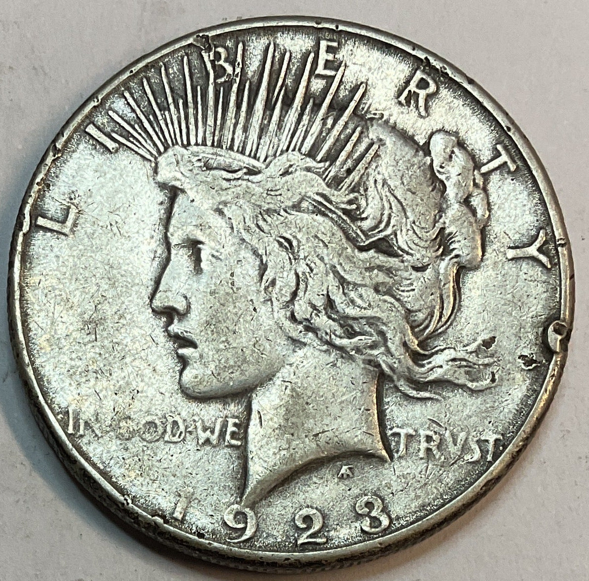 1923-S Peace Dollar, Good Circulated Coin, Store #DR0949