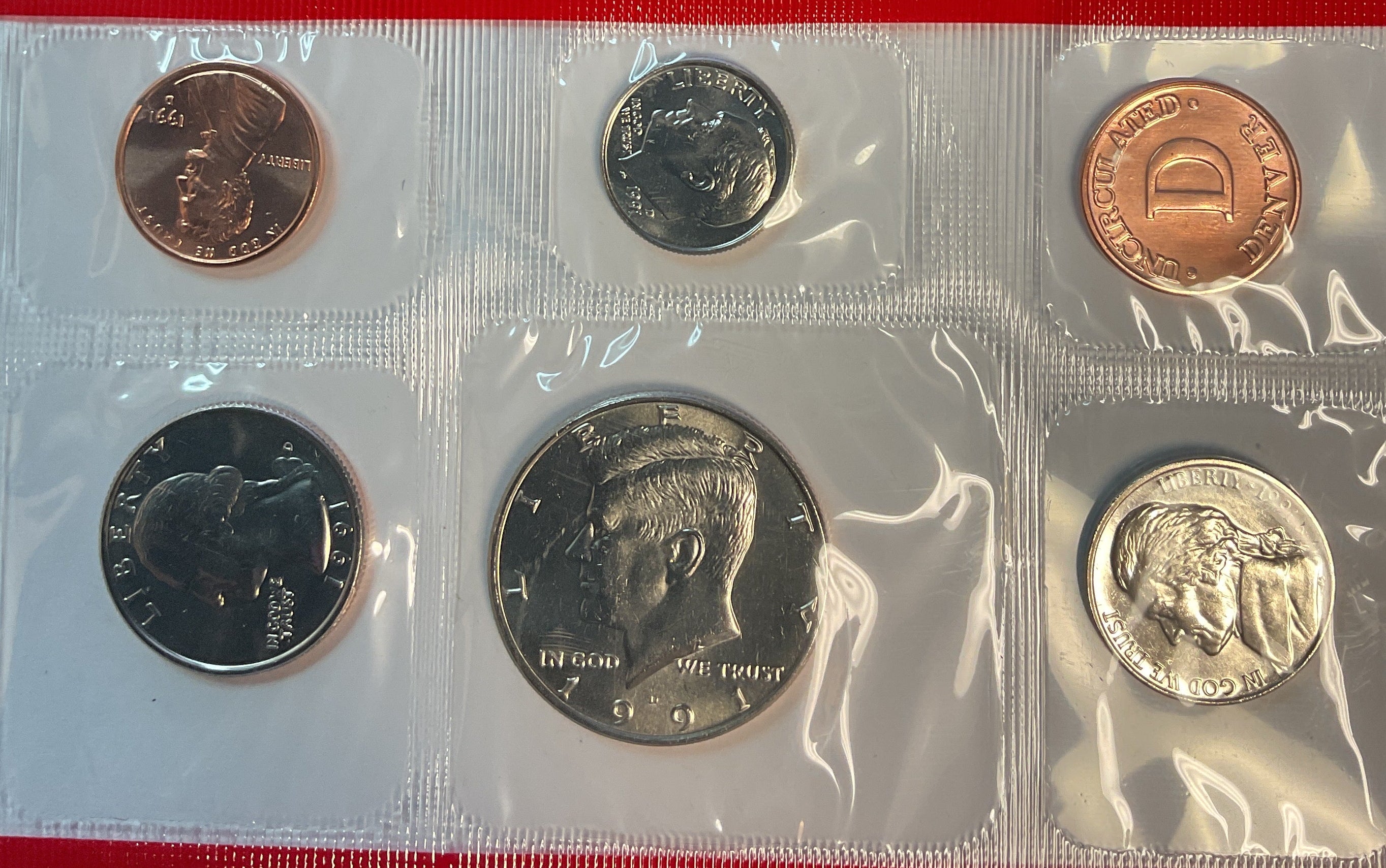 1991 United States Un-Circulated 12-Coin Mint Set