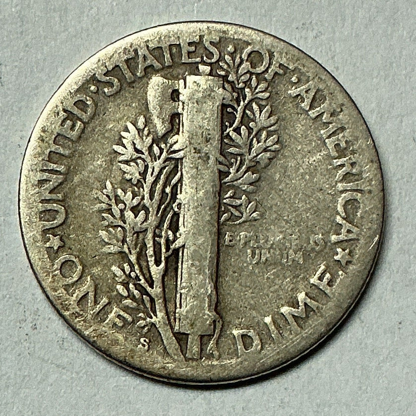 1926-S Mercury Dime, Fine Circulated Coin, Store #DE0965