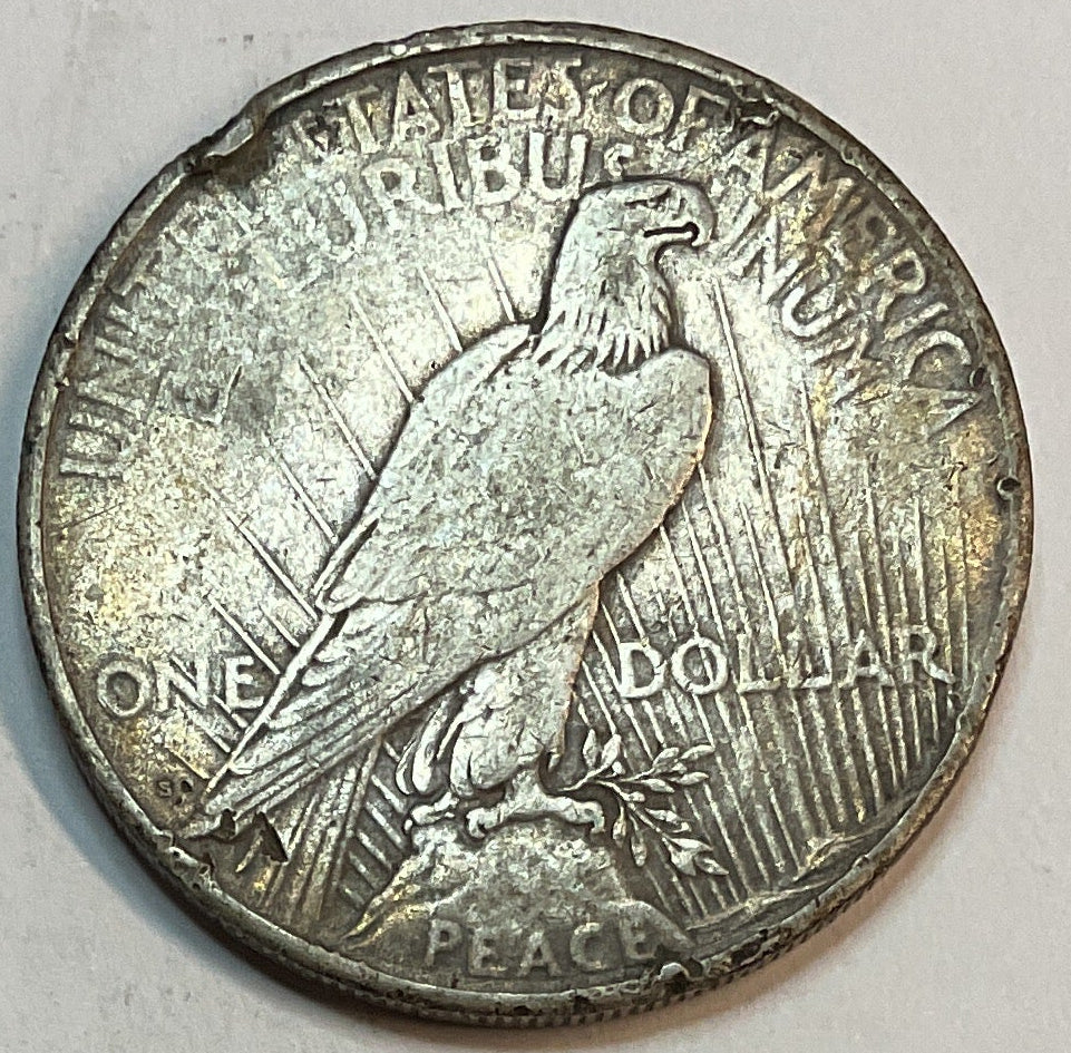 1923-S Peace Dollar, Good Circulated Coin, Store #DR0949
