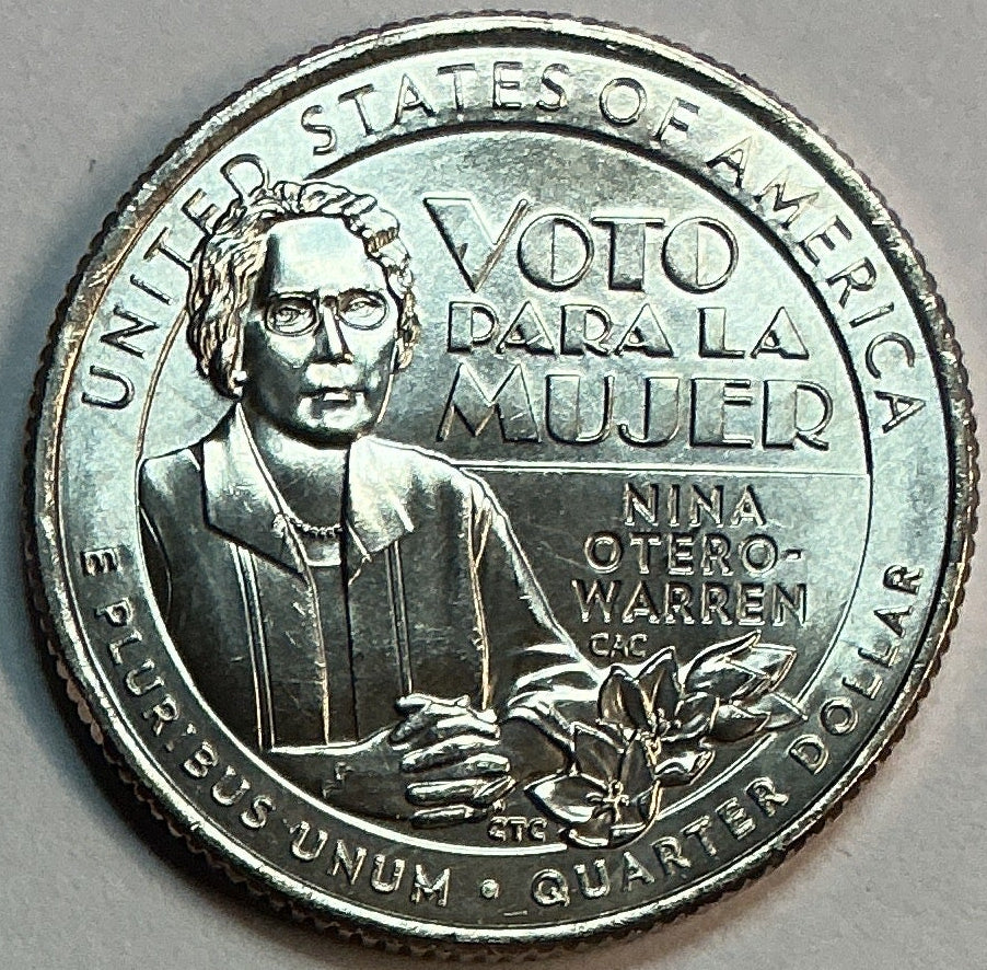 2022-P Nina Otero-Warren, Washington Quarter, American Women Collection 2022-2025