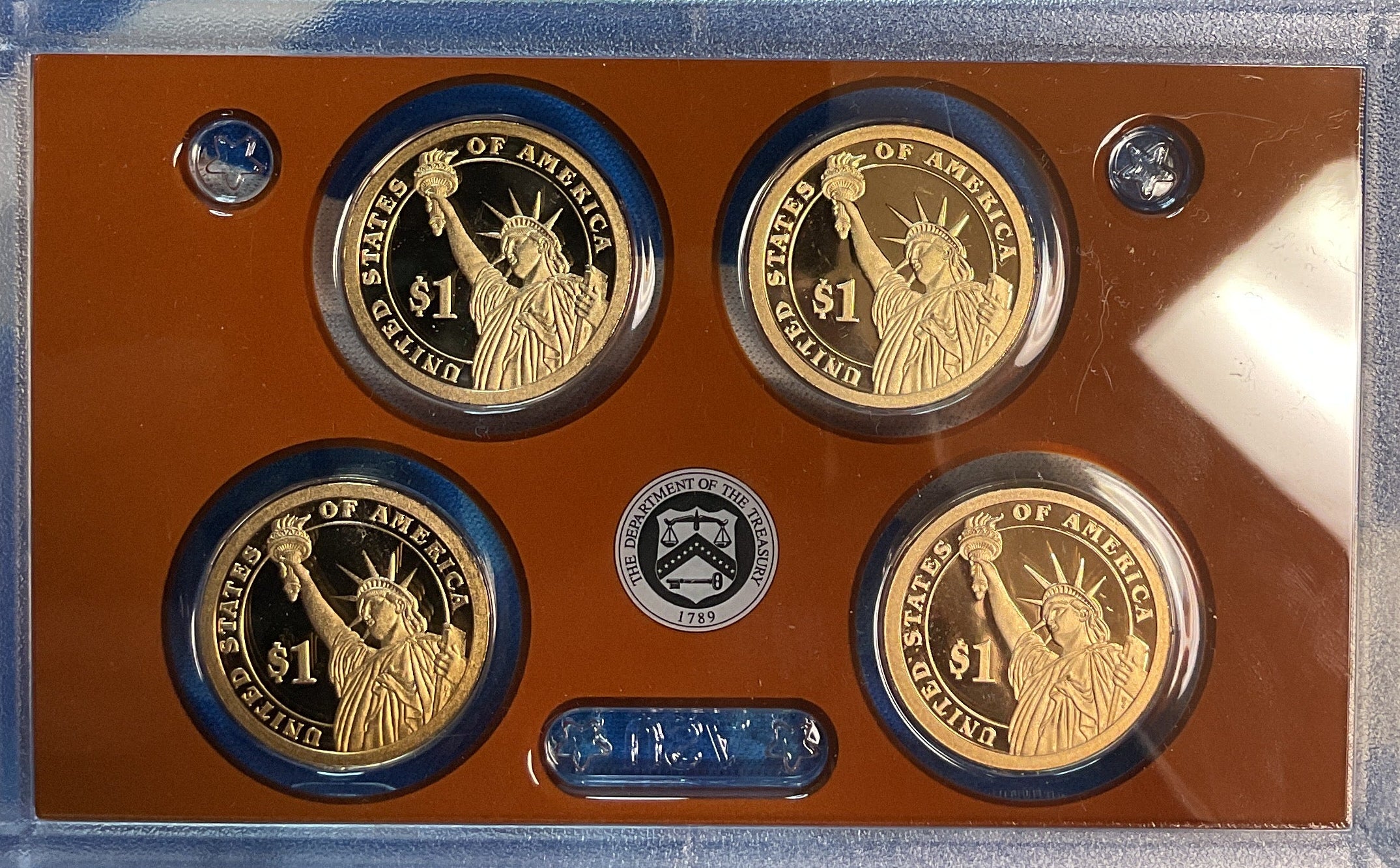 2013 U.S. Mint President $1 Coin Proof Set, in Original Government Packaging.