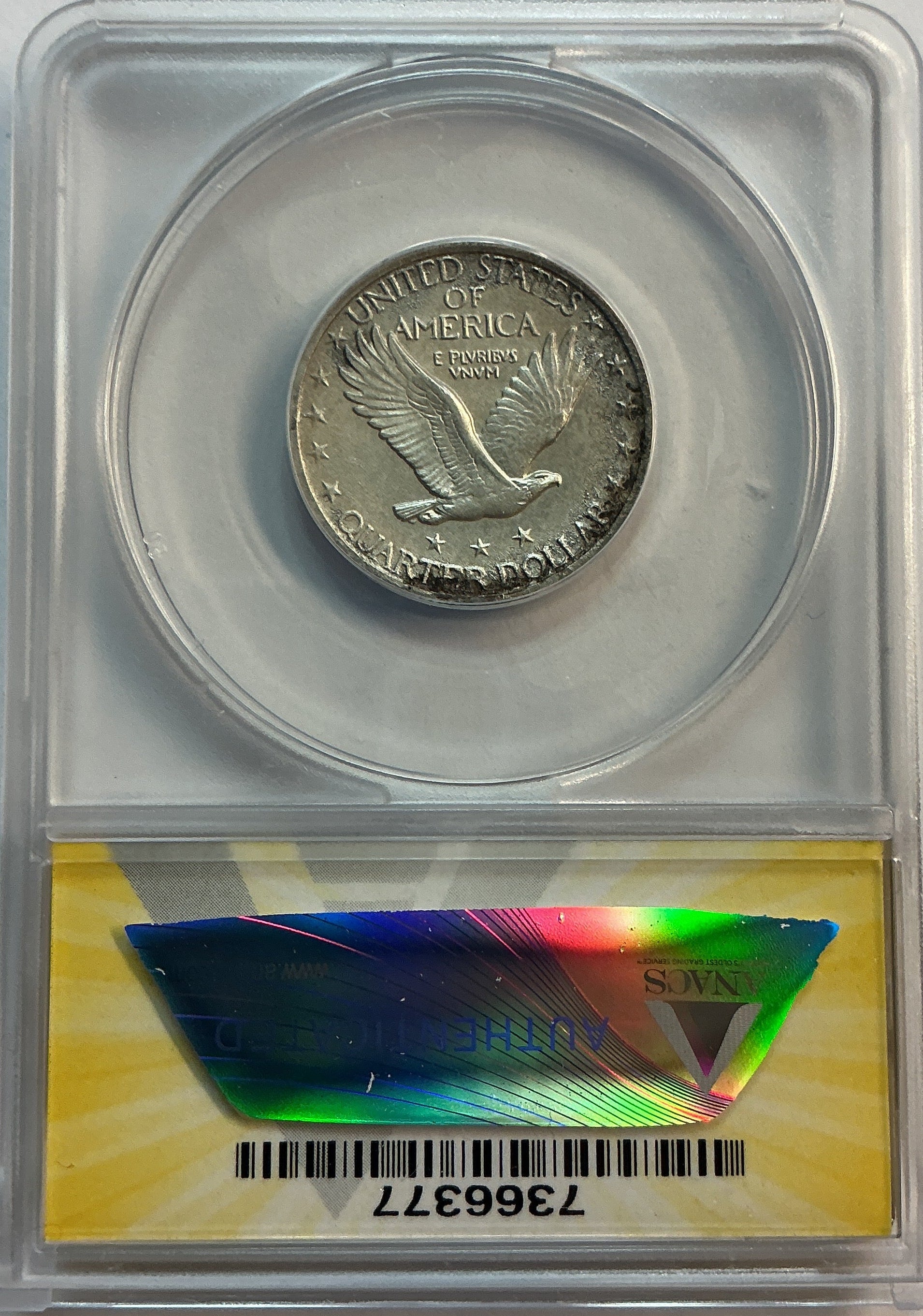 1918-S Standing Liberty Quarter, *Corroded* ANACS AU-50, Store #QR1608