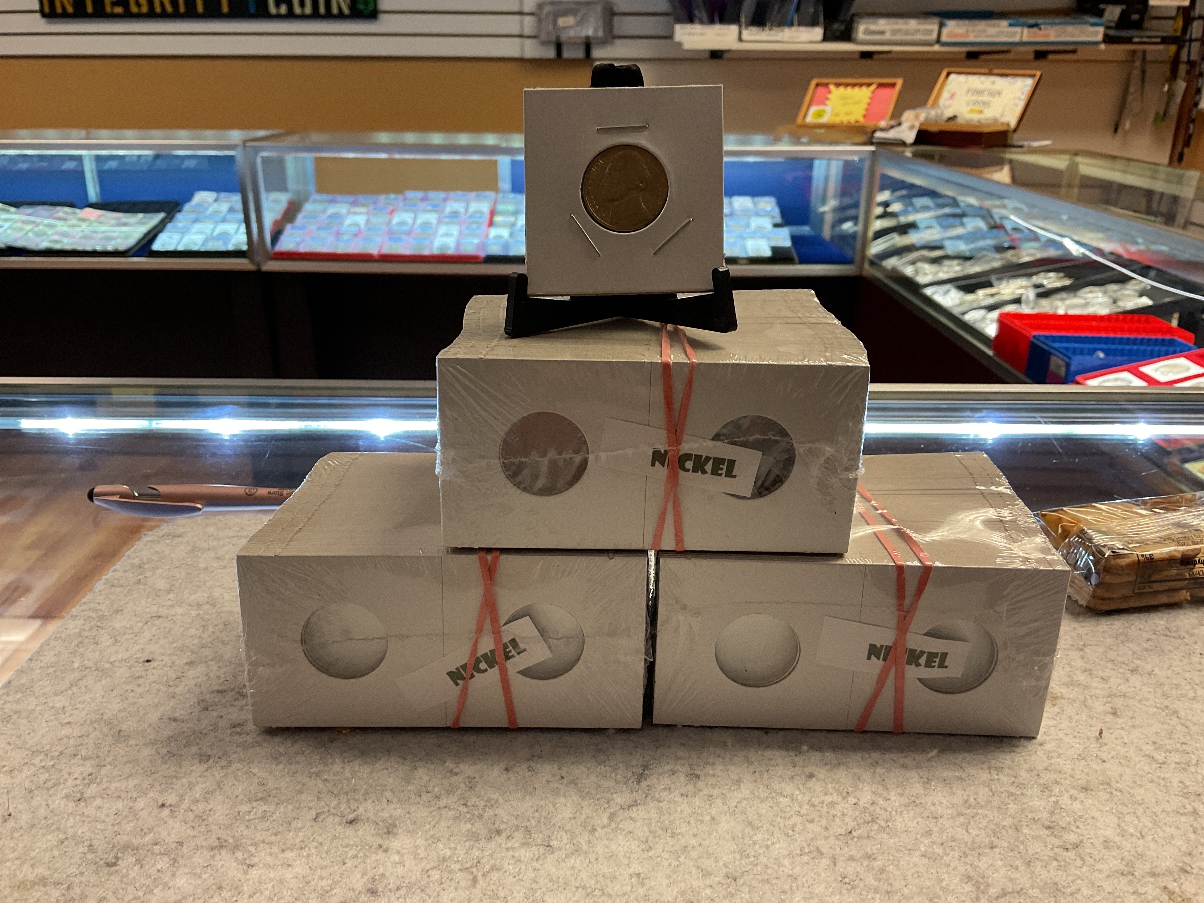 2“x2” Cardboard Coin Holder