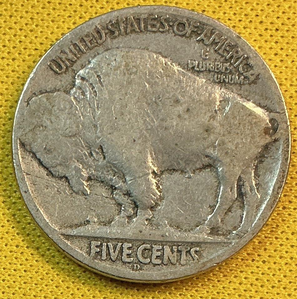 1918-D Buffalo Nickel, Good Circulated Coin, Store #NL995