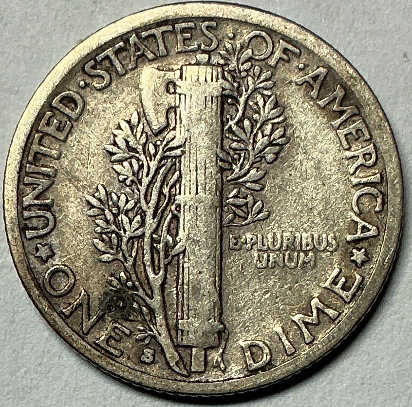 1931-S Mercury Dime, Fine Circulated Coin, Store #DE0984