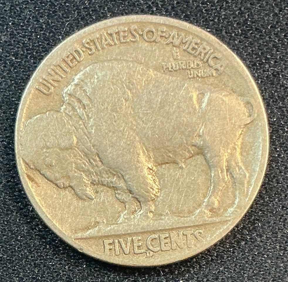 1914-D Buffalo Nickel, Very Good+ Circulated Coin, Store #NL956