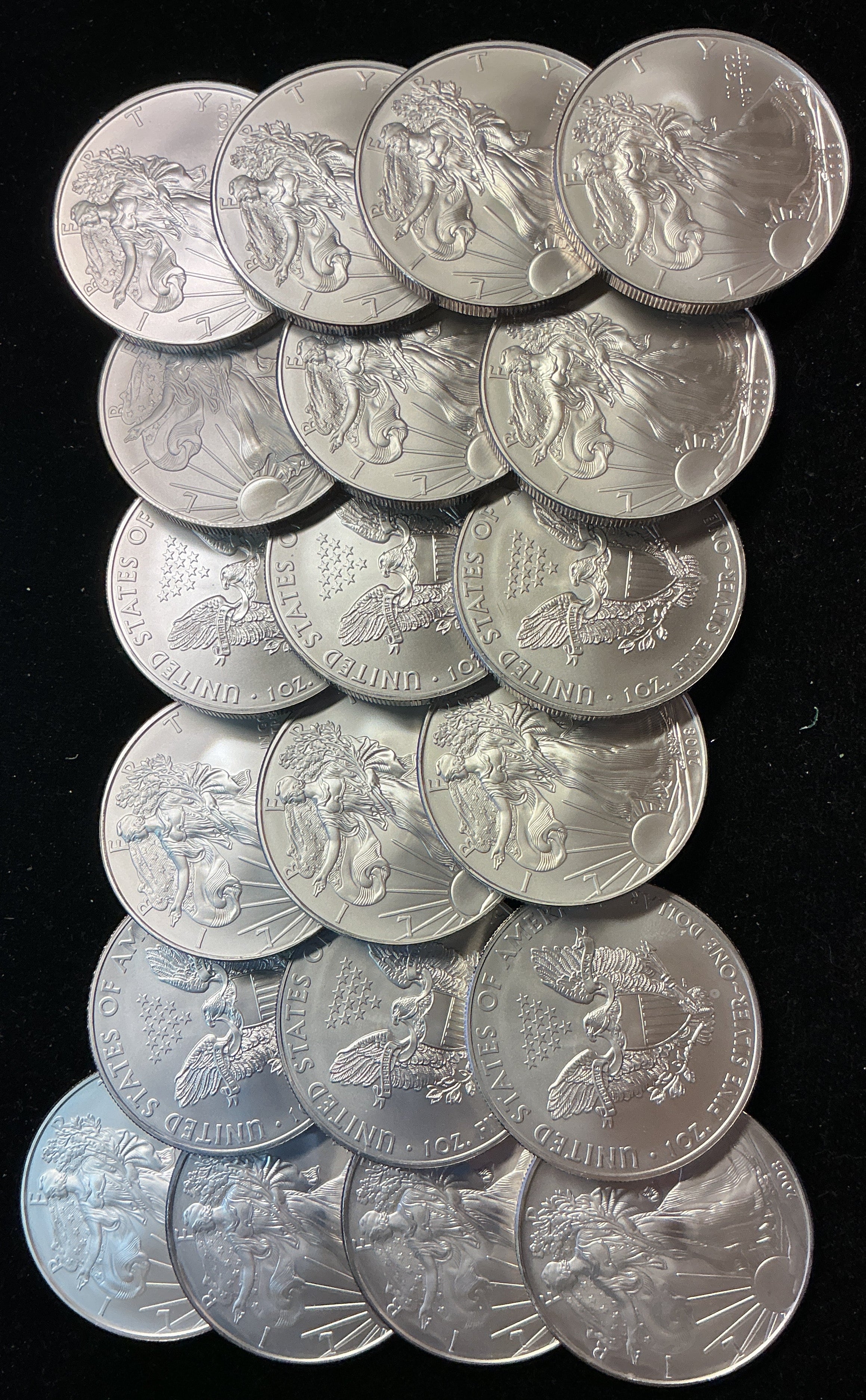 2008 American Silver Eagle Rolls. Store #SR033