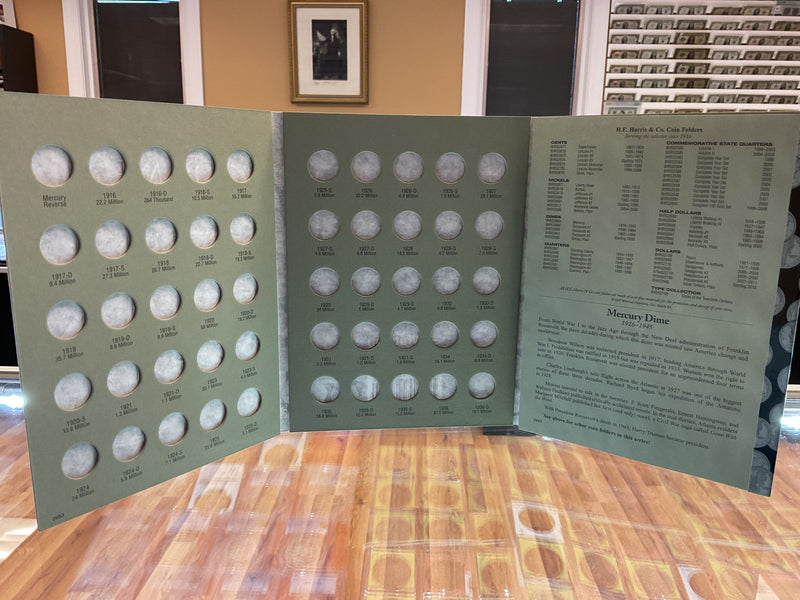 Mercury Dimes, Whitman Coin Folder, Collections 1916-1945
