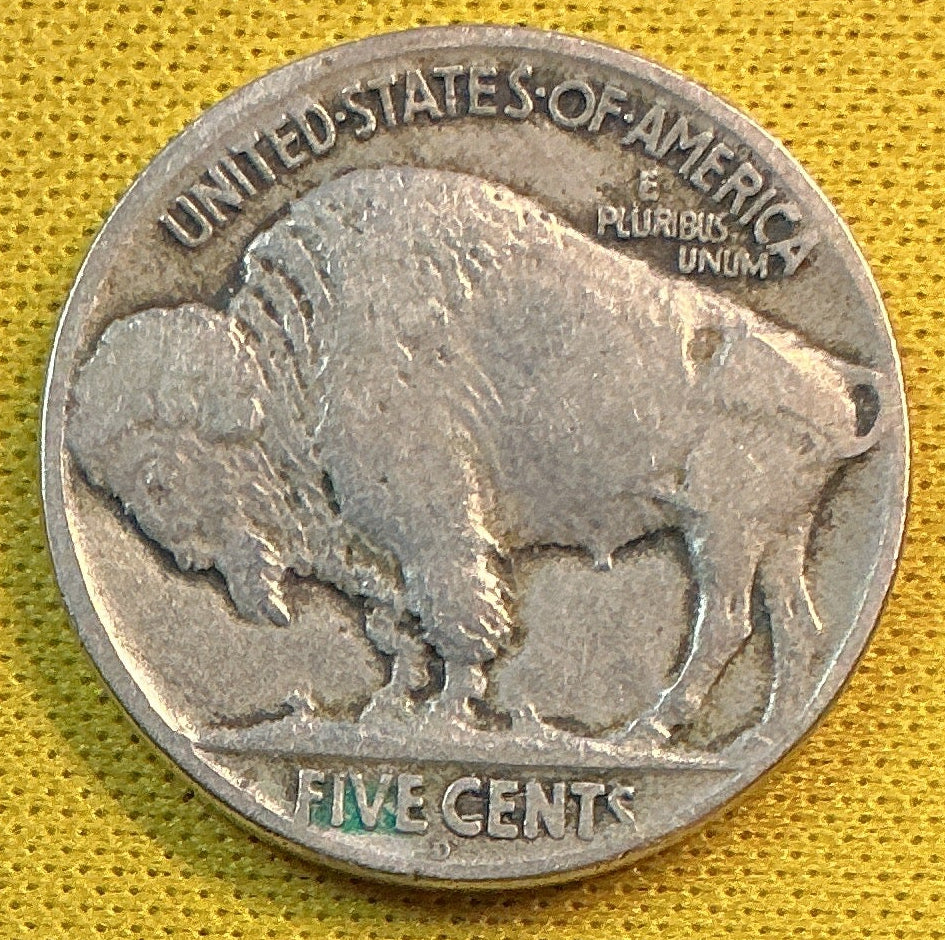 1919-D Buffalo Nickel, Very Good Circulated Coin, Store #NL1006