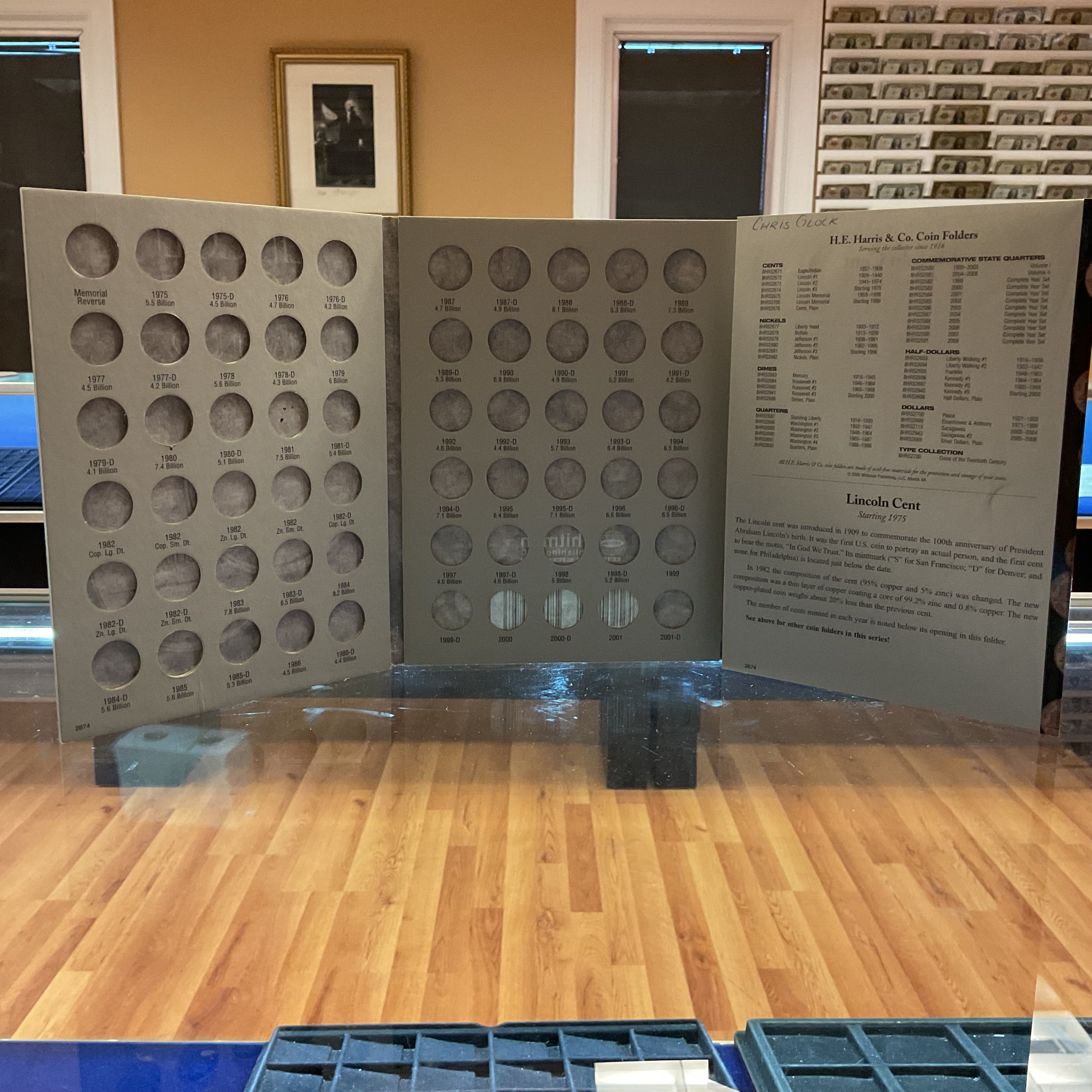 Lincoln Cents, Harris Coin Folder, Collections Starting 1975