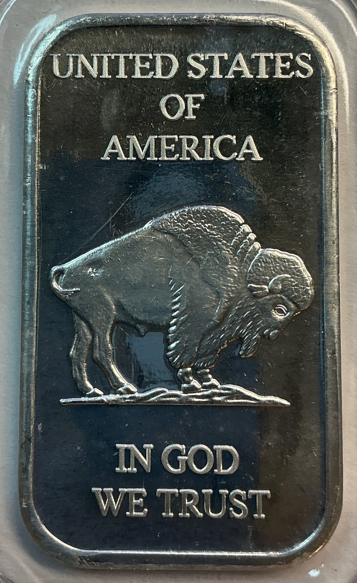 1 OZT Buffalo/Indian Silver Bars, .999 Fine Silver, #SR009