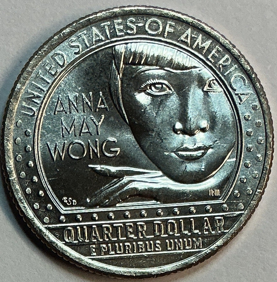 2022-P Anna May Wong, Washington Quarter, American Women Collection 2022-2025
