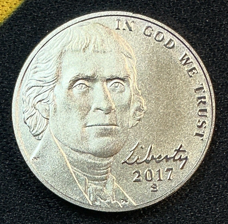 2017-S Jefferson Nickel, Uncirculated Proof Coin. Store #NL1109