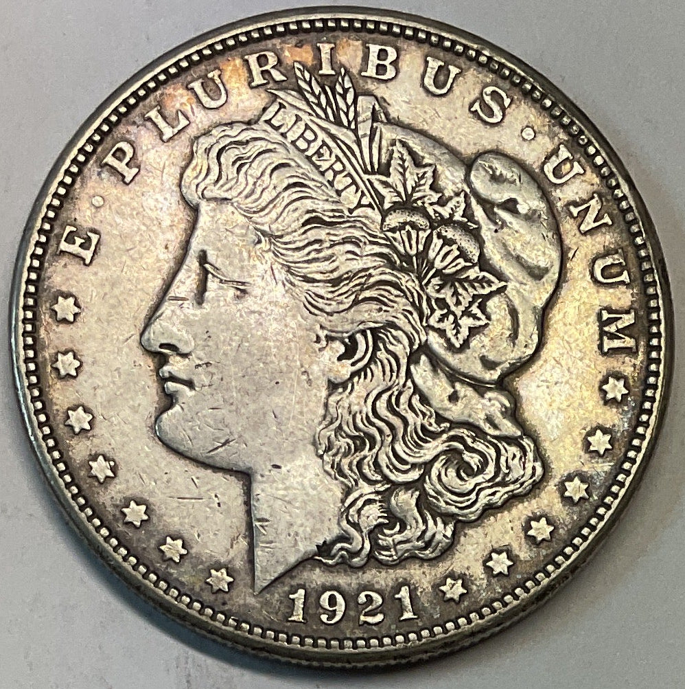 1921-S Morgan Silver Dollar, Very Fine Circulated Coin, Store #DR0929