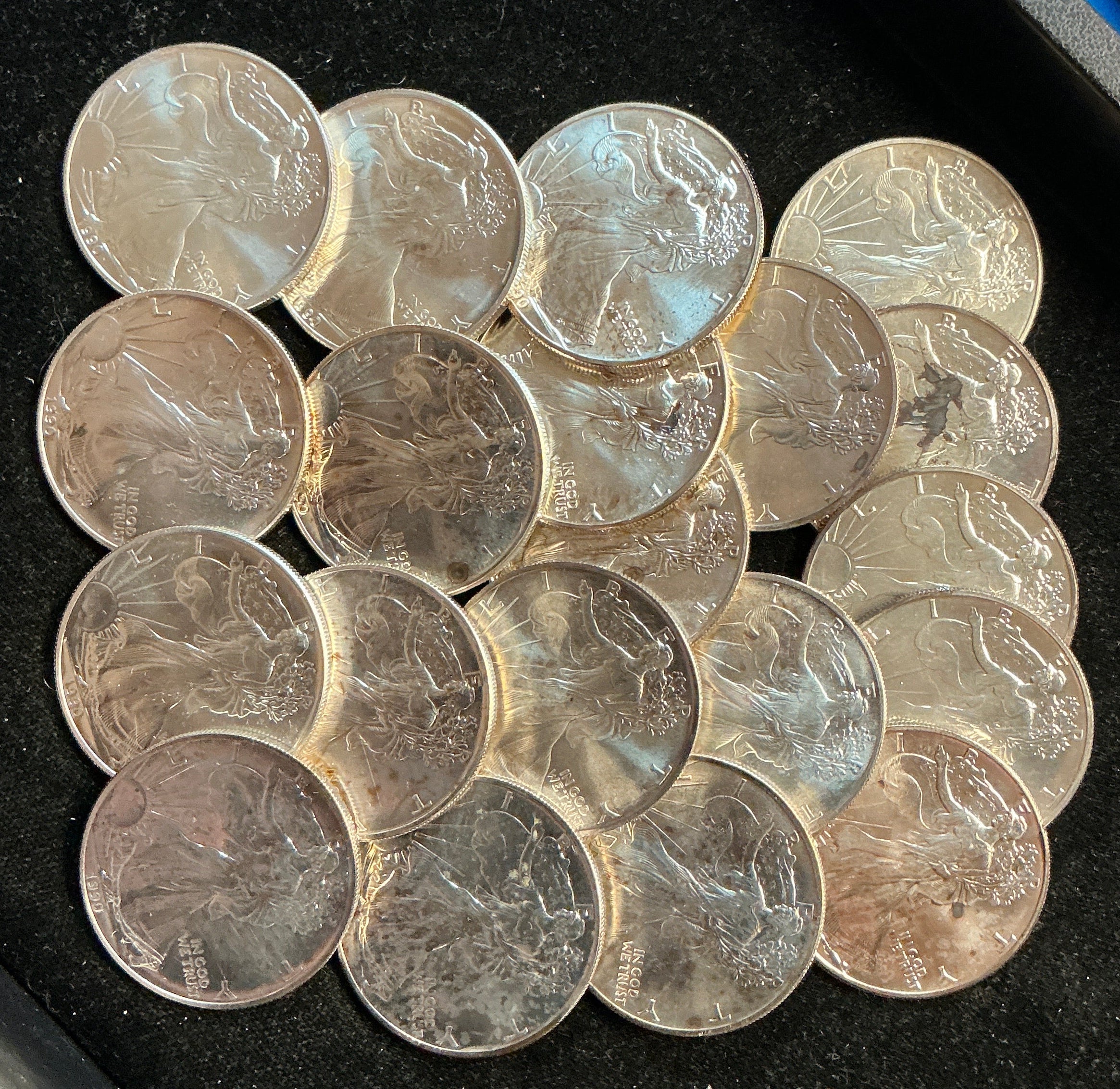 1990 American Silver Eagle Rolls. Store #SR007
