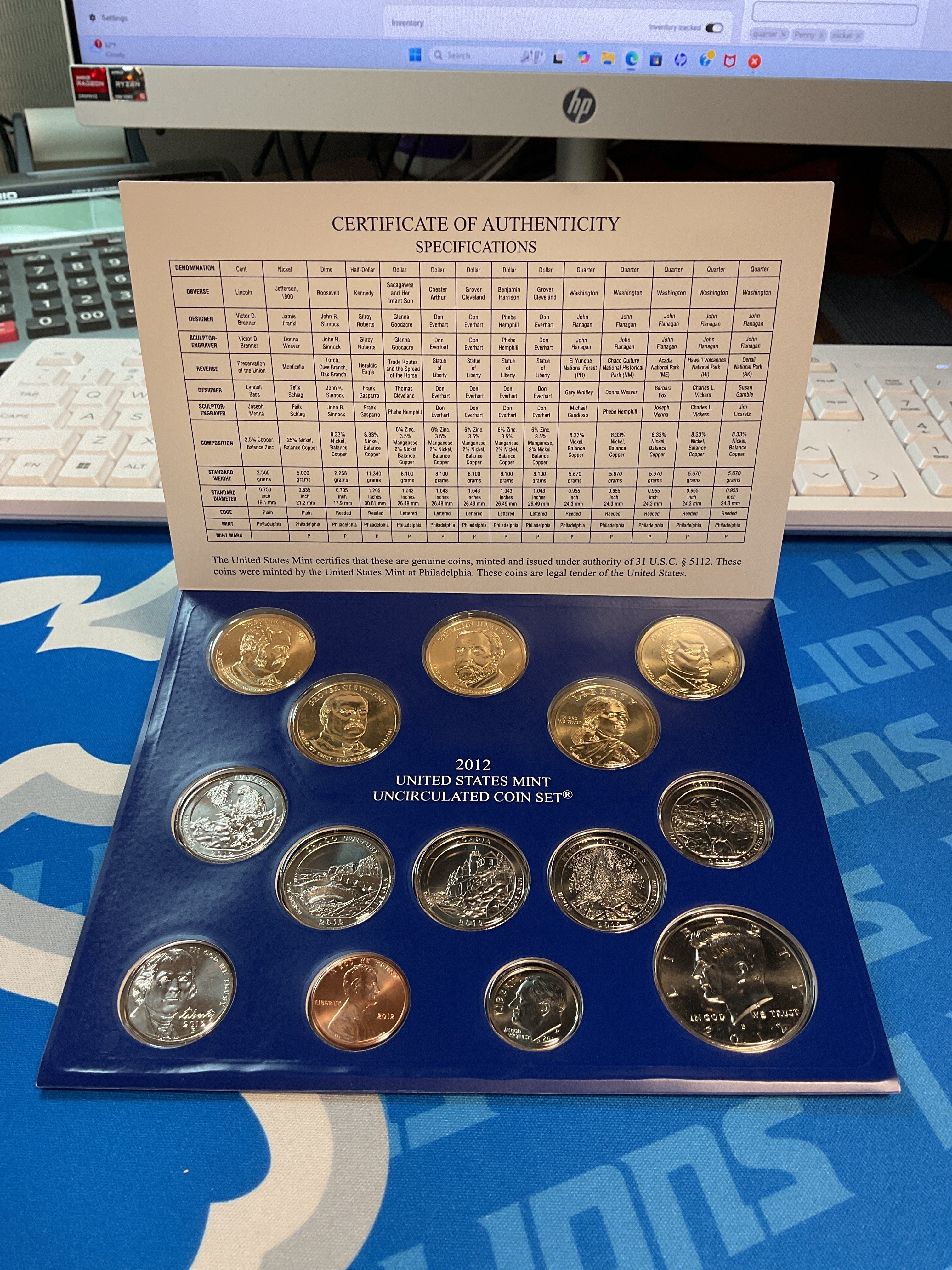 2012 United States Uncirculated 28-Coin Mint Set