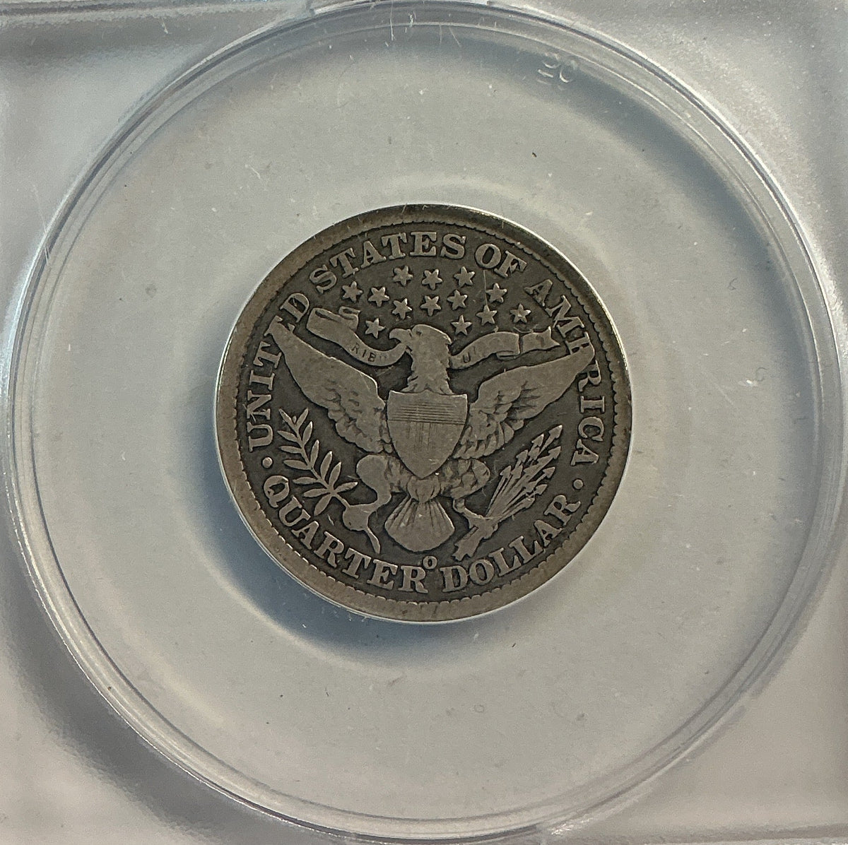 1898-O Barber Quarter, ANACS Very Good 8. Store #QR1496