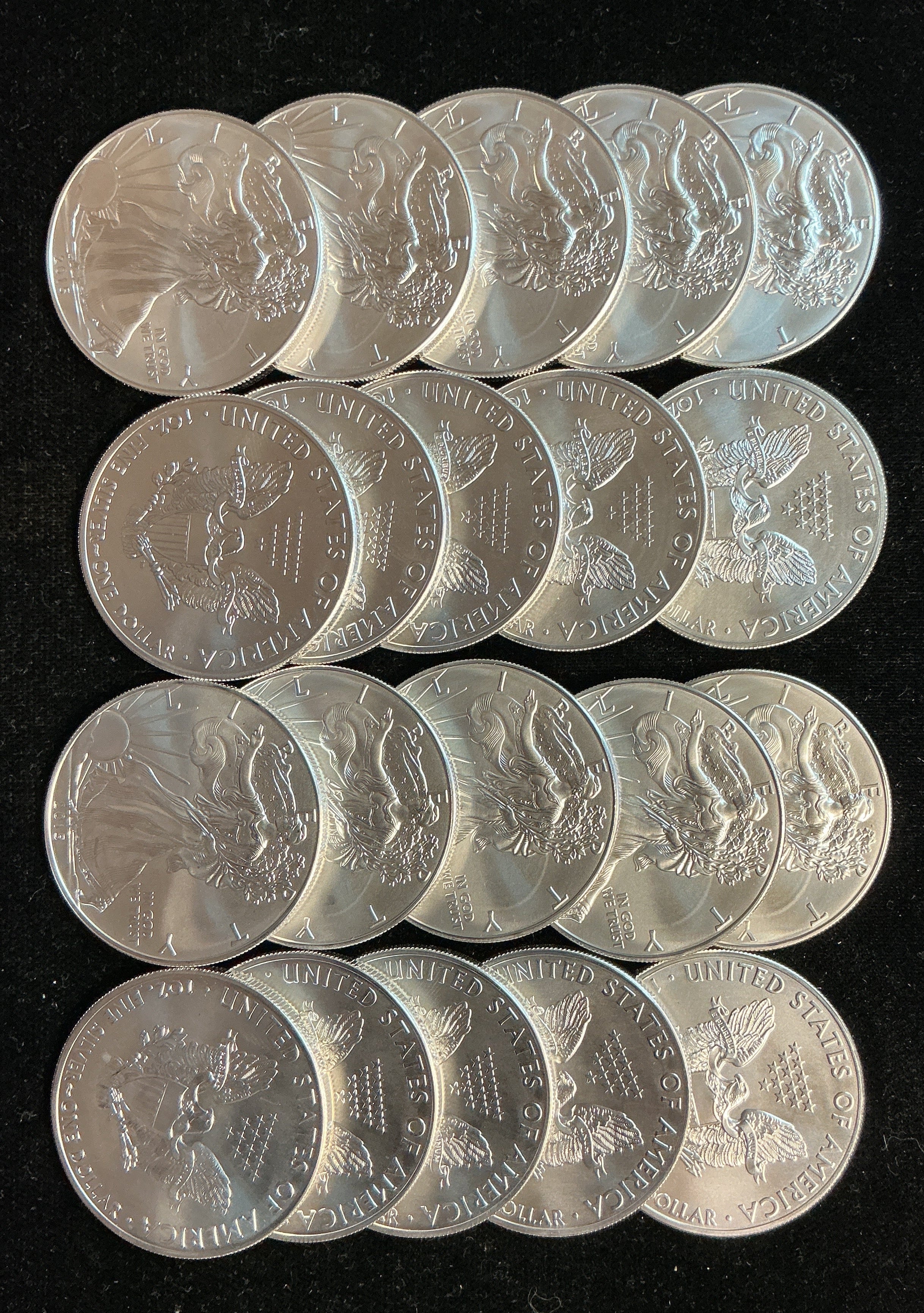 2015 American Silver Eagle Rolls. Store #SR028