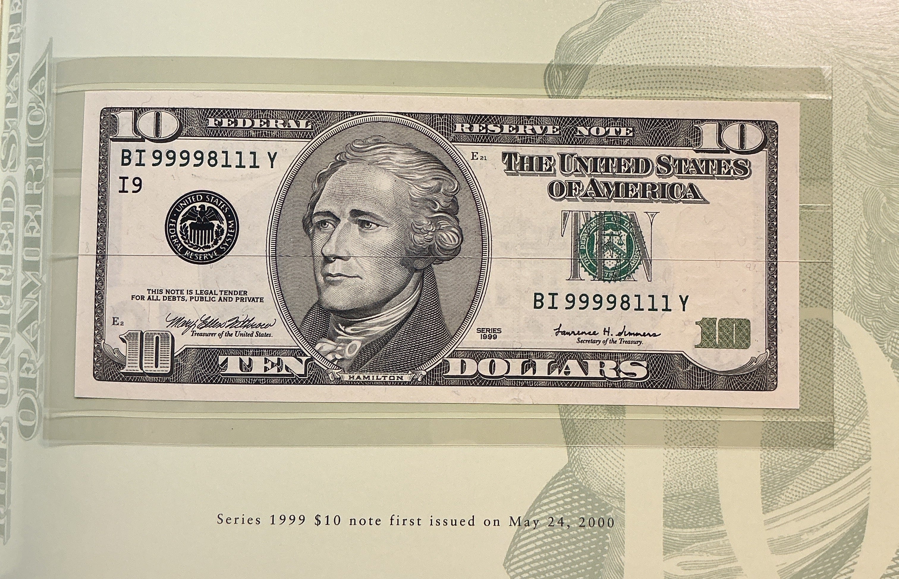 1995, 1999 Premium Federal Reserve Set Series 1995 & 1999, BEP, #FRN011
