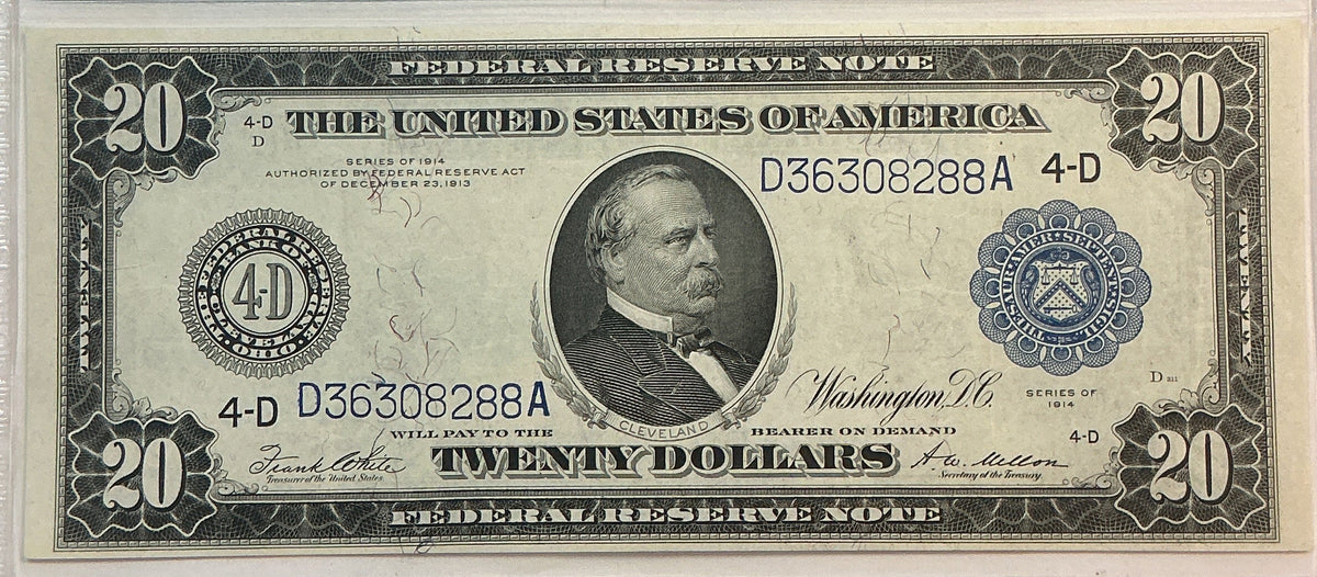 1914 $20, Federal Reserve Note, Fr. 979A, PCGS Certified Choice VF-35, Store GFRB080