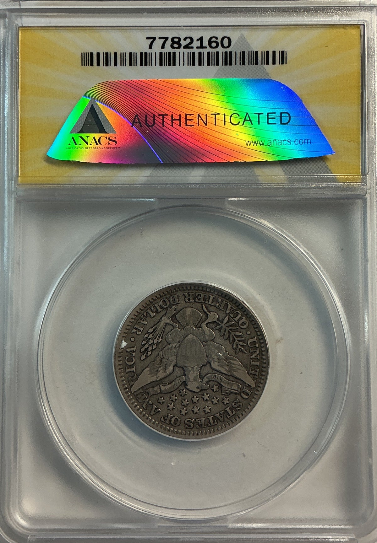 1901 Barber Quarter, ANACS Very Good 10. Store #QR1490