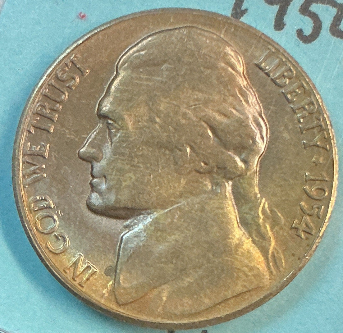 1954-S Jefferson Nickel, Uncirculated coin, Store #NL1188