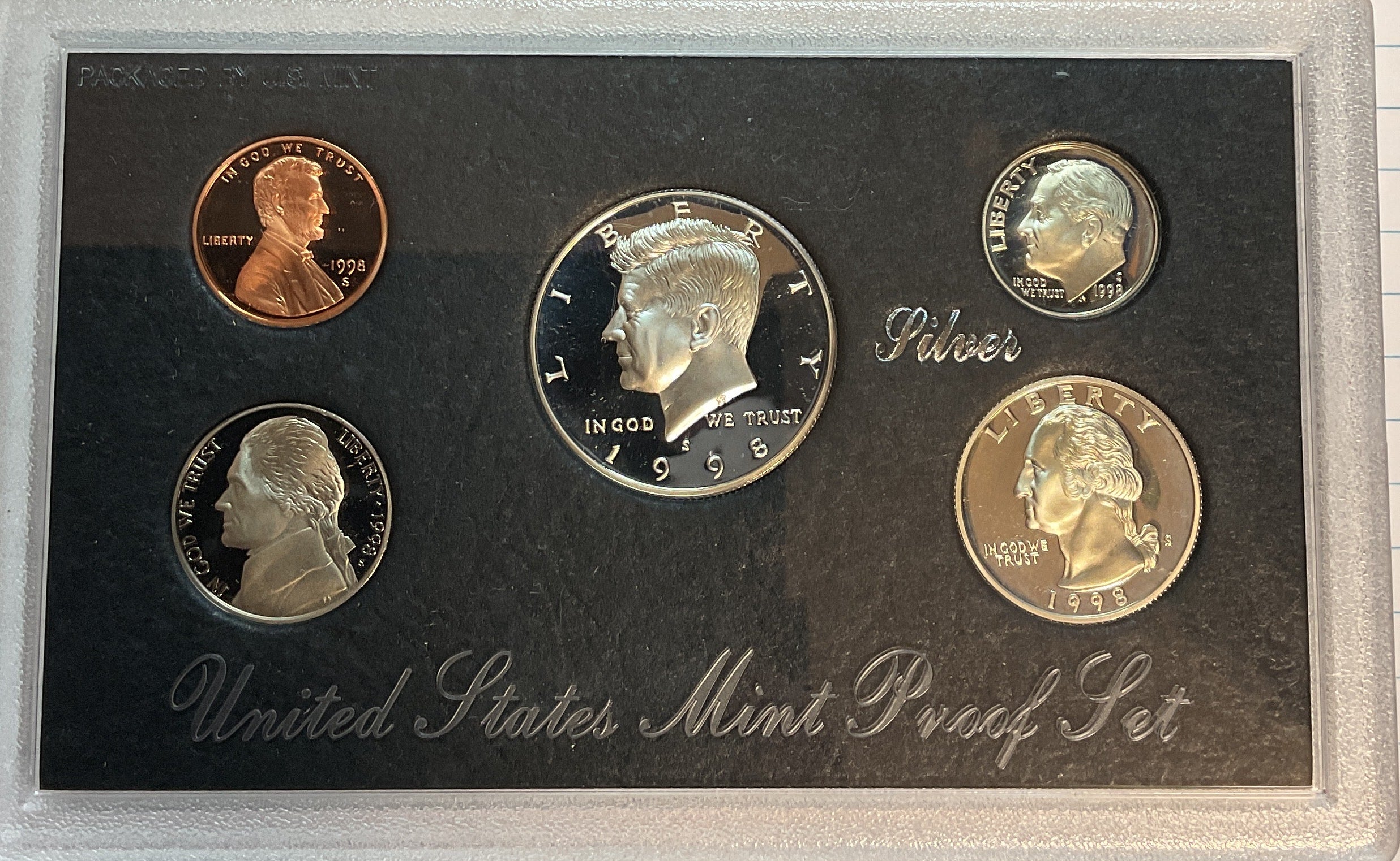 1998 United States Mint Silver Proof Set w/C.O.A.