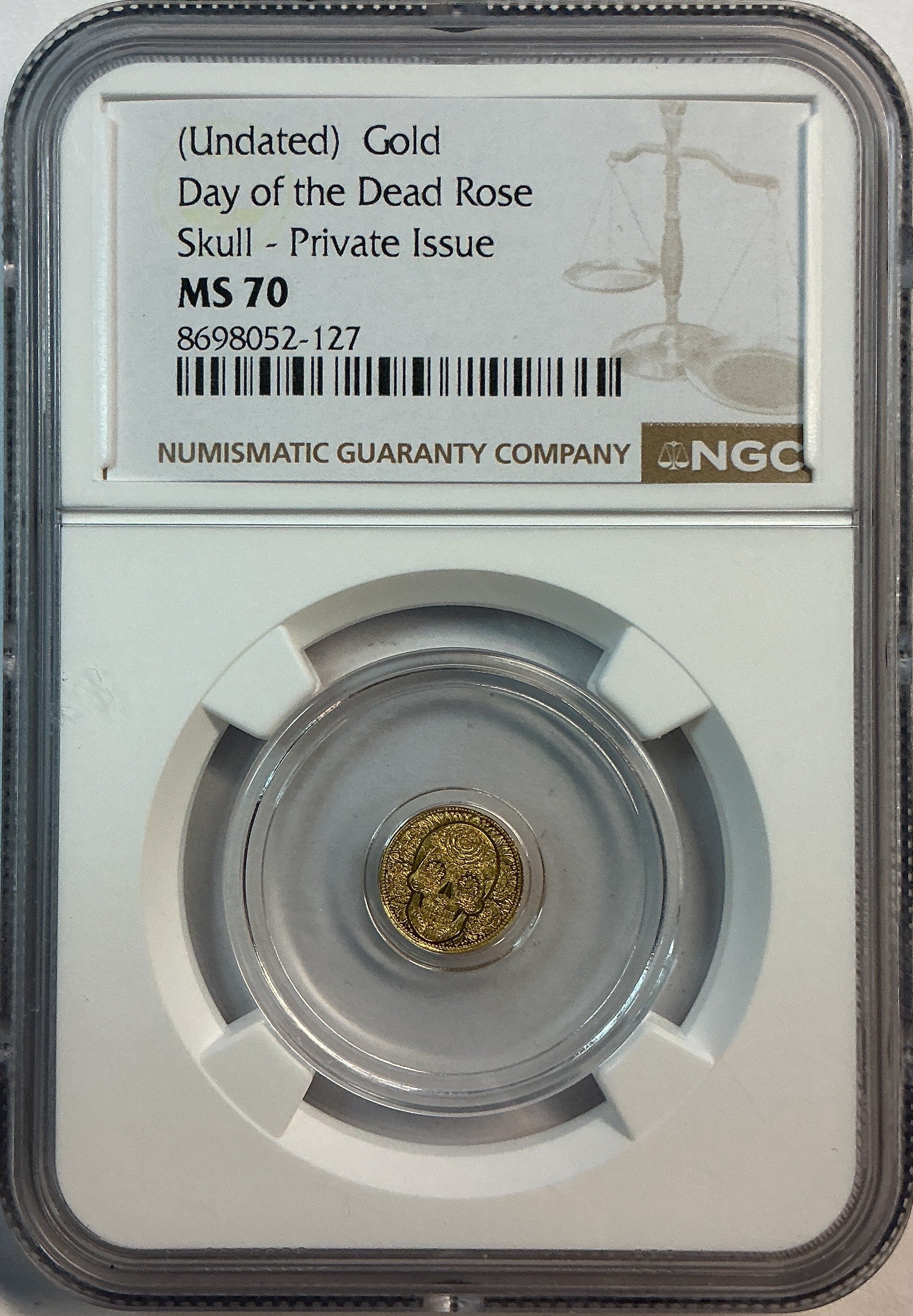 1/200th ozt Gold Coin, .9999 pure, NGC MS70, Store#G0173