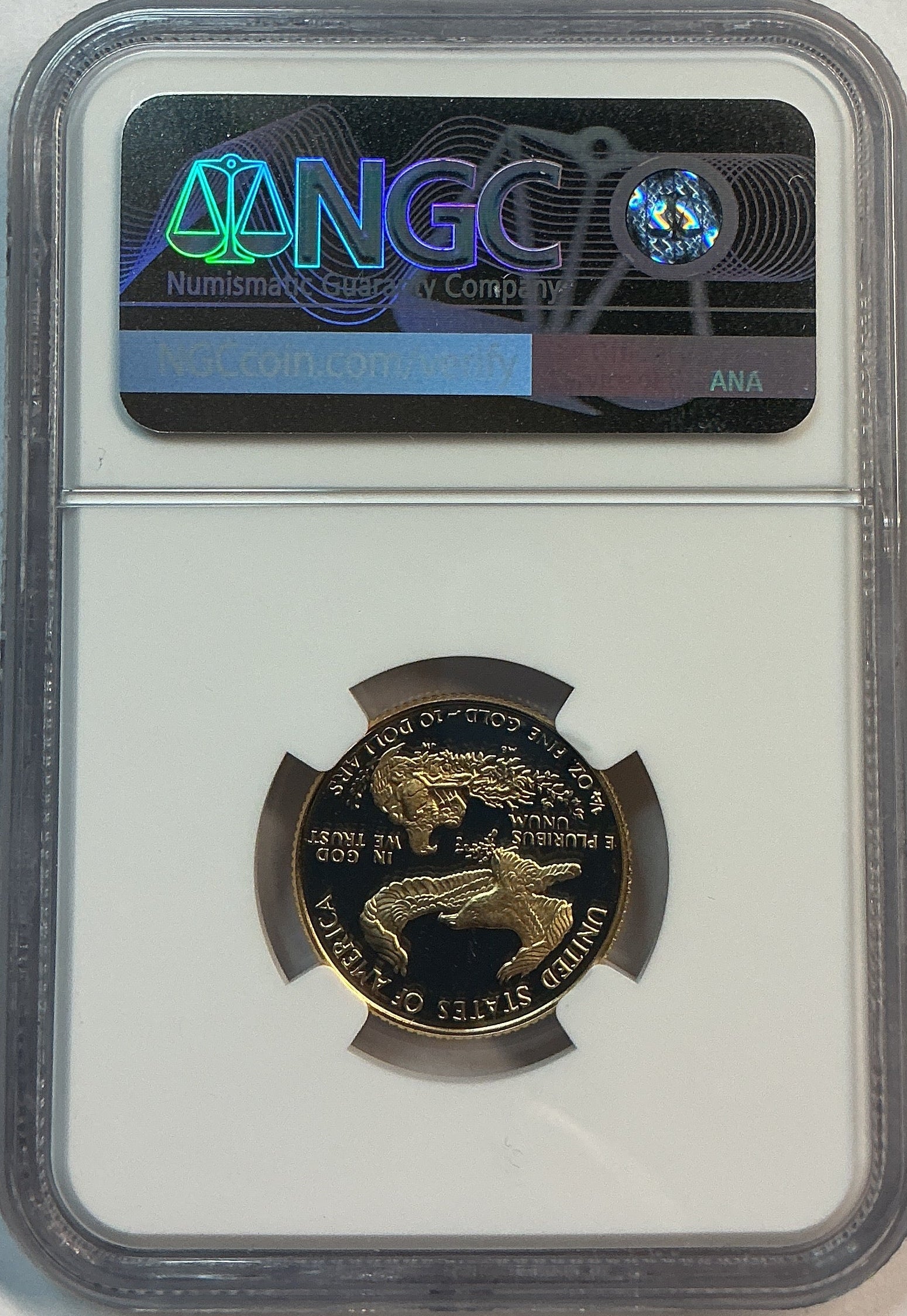1988-P $10, Proof Gold American Eagle Coin, 1/4 OZT, NGC PF 69, Store #GMC274