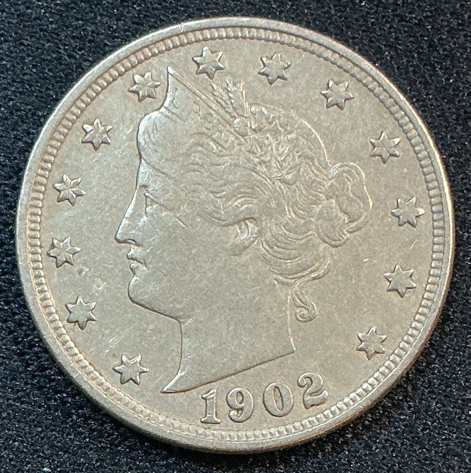 1902 Liberty Nickel, Extra Fine Circulated Coin, Store #NL883