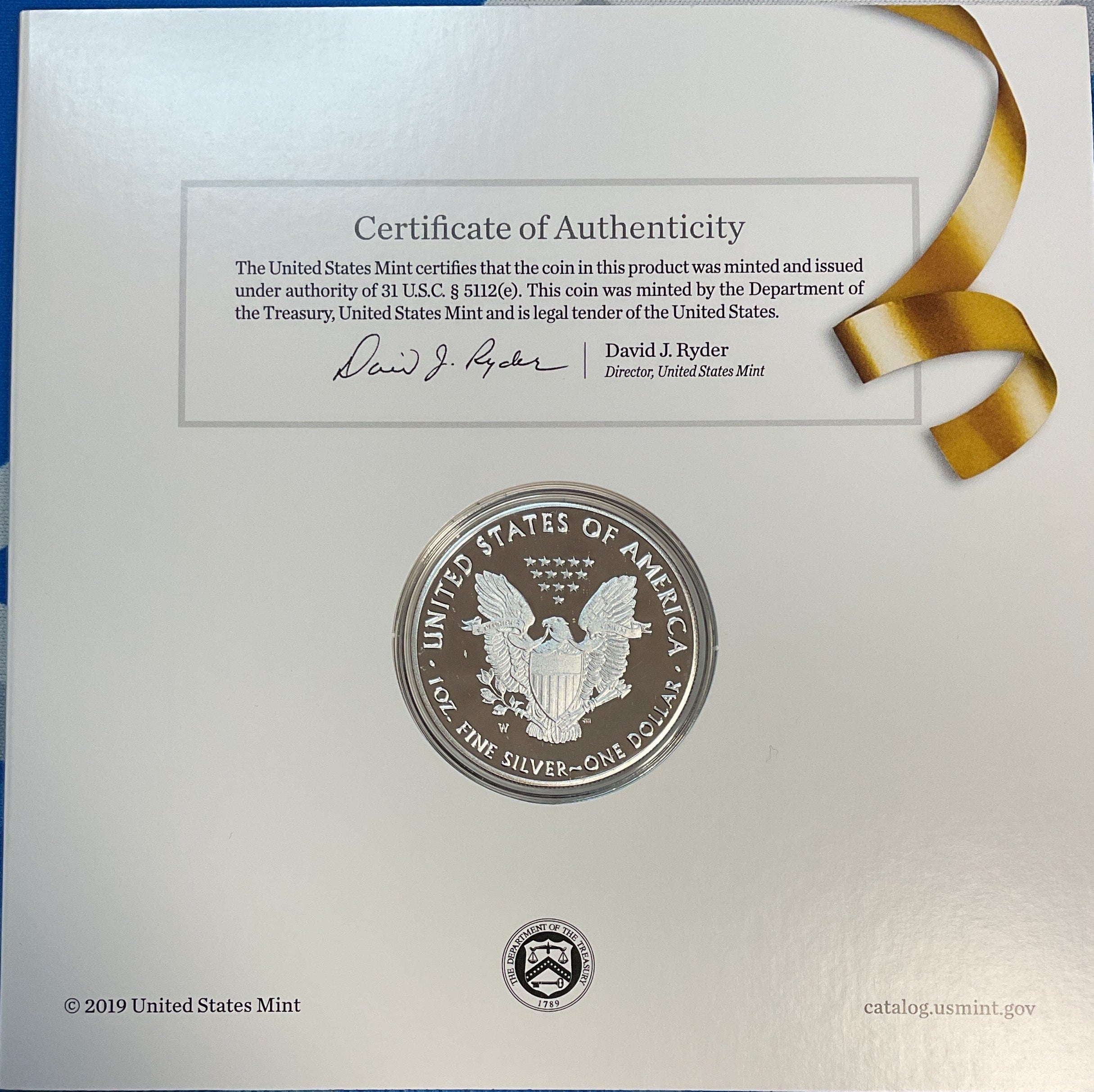 2020 United States Mint, CONGRATULATIONS Silver Eagle Coin Set