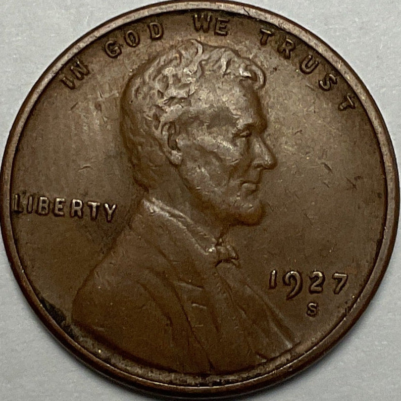 1927-S Wheat Cent, Very Fine Circulated Coin, Store #CT1133