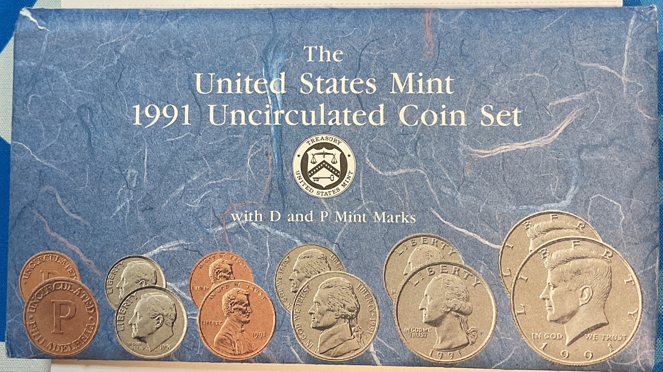 1991 United States Un-Circulated 12-Coin Mint Set
