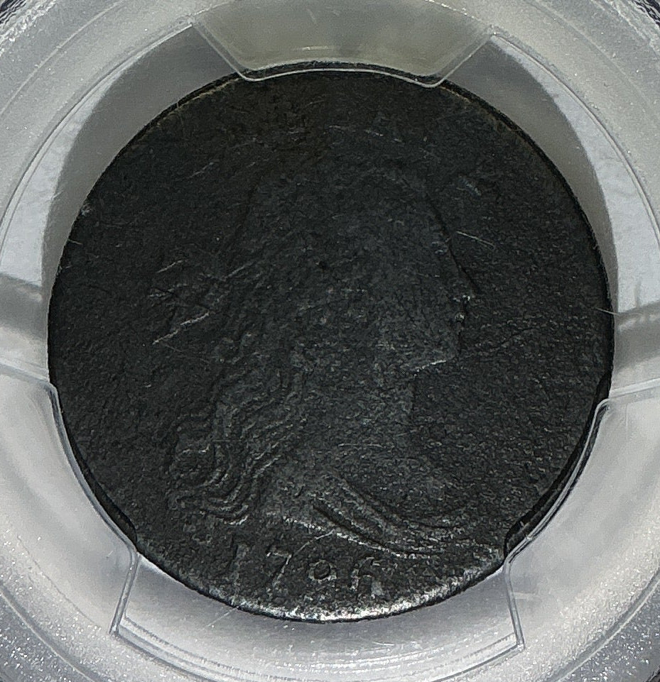 1796 reverse 1795, Draped Bust Large Cent, PCGS XF Details, Store #CT1435