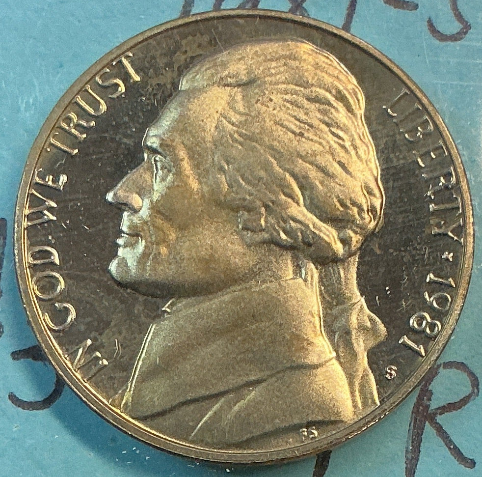1981-S Type 1 Jefferson Nickel, Proof Uncirculated Coin, Store #NL1265