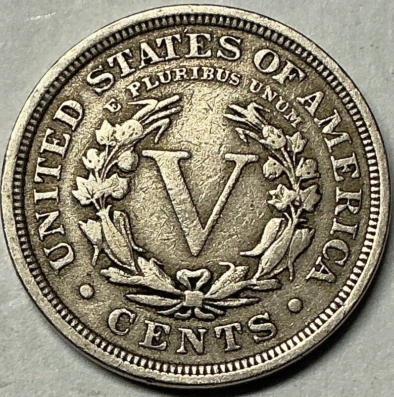 1909 Liberty Nickel, Very Fine Circulated Coin, Store #NL684