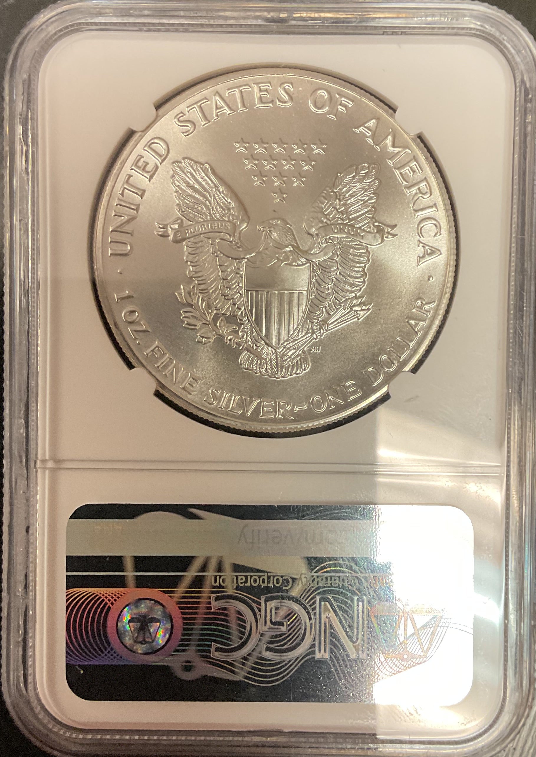 1987 American Silver Eagle, NGC MS-69, Store#AE0395