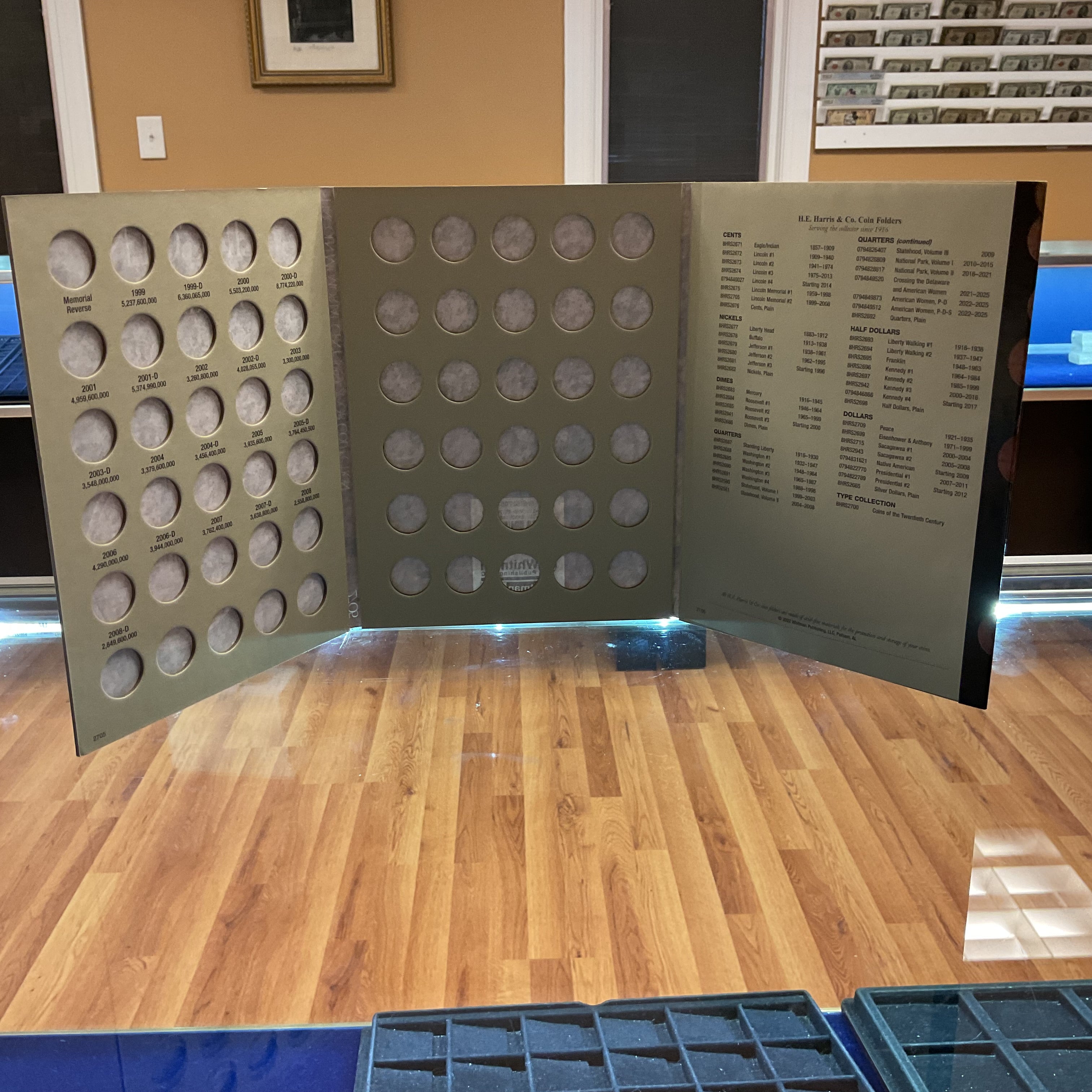 Lincoln Memorial Cents, Harris Coin Folder, Collections 1999-2008