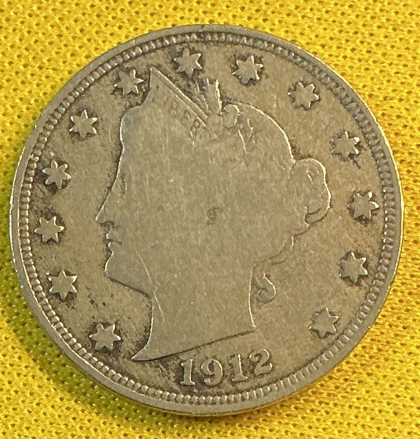 1912-S Liberty Nickel, Extra Fine Circulated Coin, Store #NL922