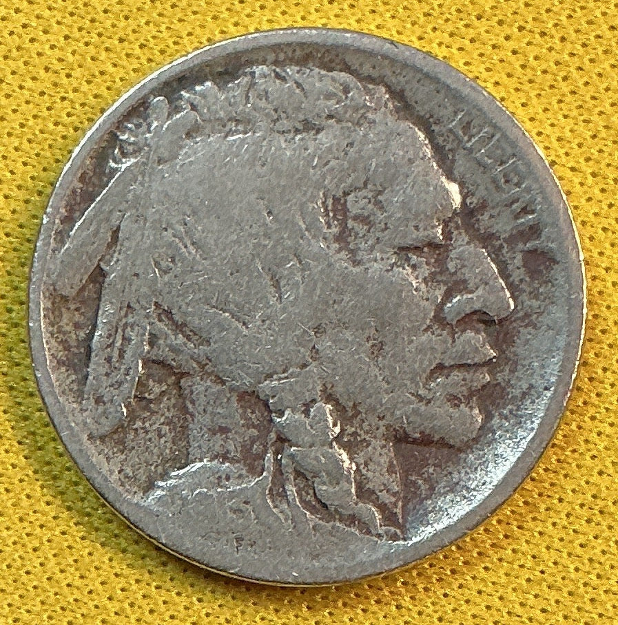 1913-D Buffalo Nickel, Type 2, Fine+ Circulated Coin, Store #NL942