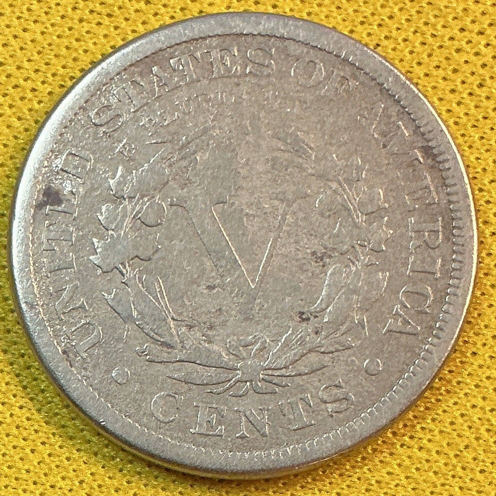 1885 Liberty Nickel, Very Good Circulated Coin., Store Sale #NL872
