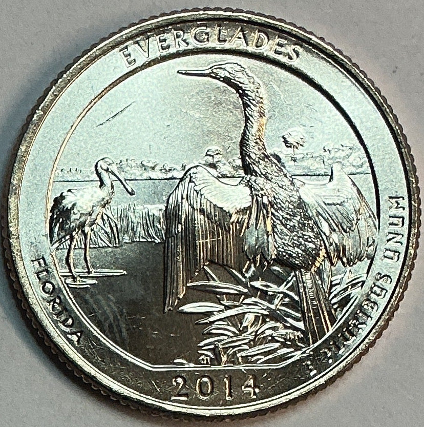 2014-D Uncirculated, Everglades National Park, Florida, Washington Quarter