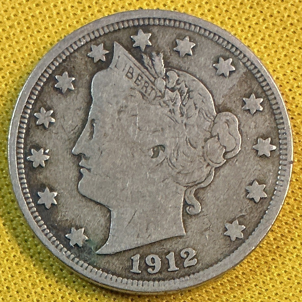 1912 Liberty Nickel, Fine Circulated Coin, Store #NL919