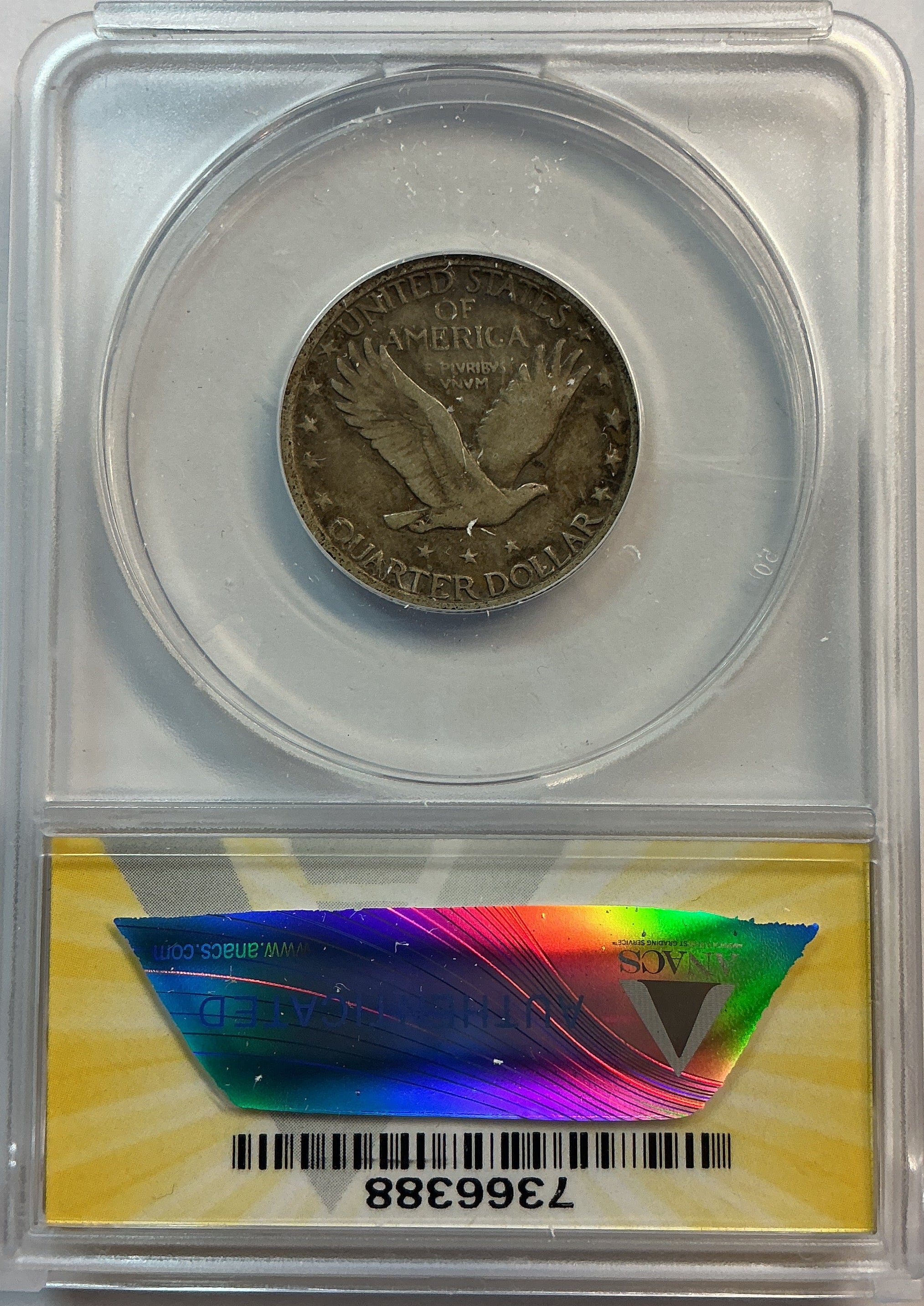 1924-D Standing Liberty Quarter, ANACS F-15, Store #QR1620
