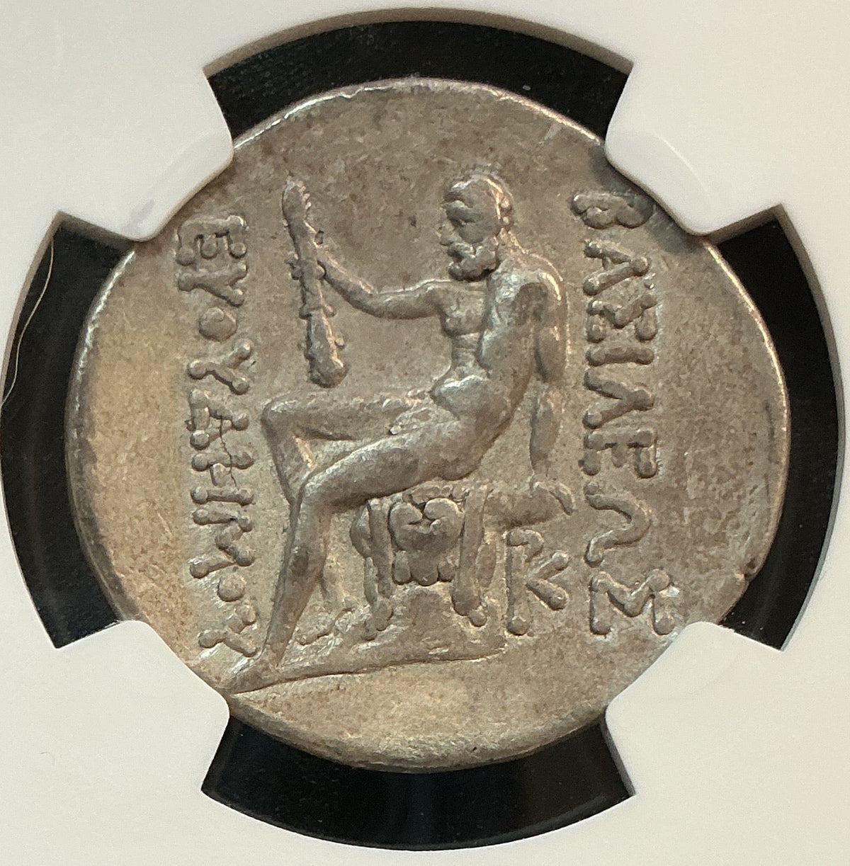 Ancient Coinage, VF, Greek Coinage, Kingdon of Bactria, AR Tetradrachm c.225-200 BC, Store #AT0052