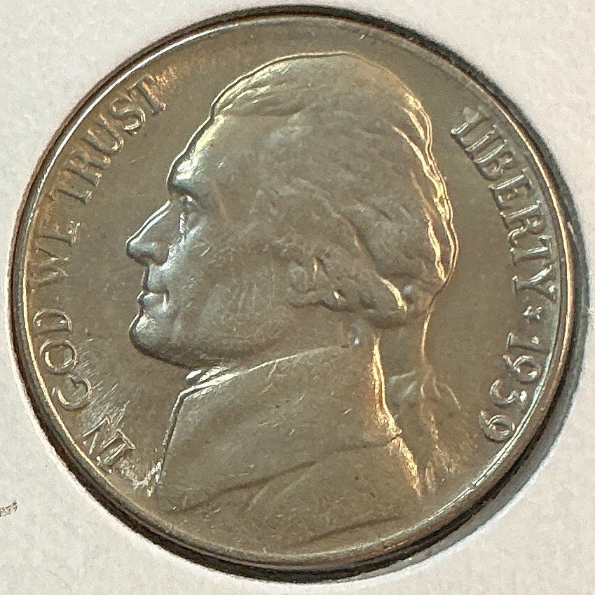 1939-S Jefferson Nickel, Mint State Uncirculated coin, Store #NL1212