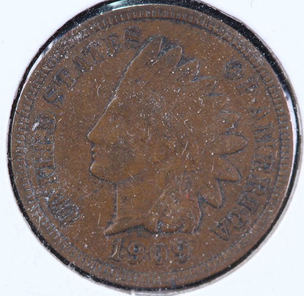 1909 Indian Head Cent, Circulated Affordable Coin, Store #23090170