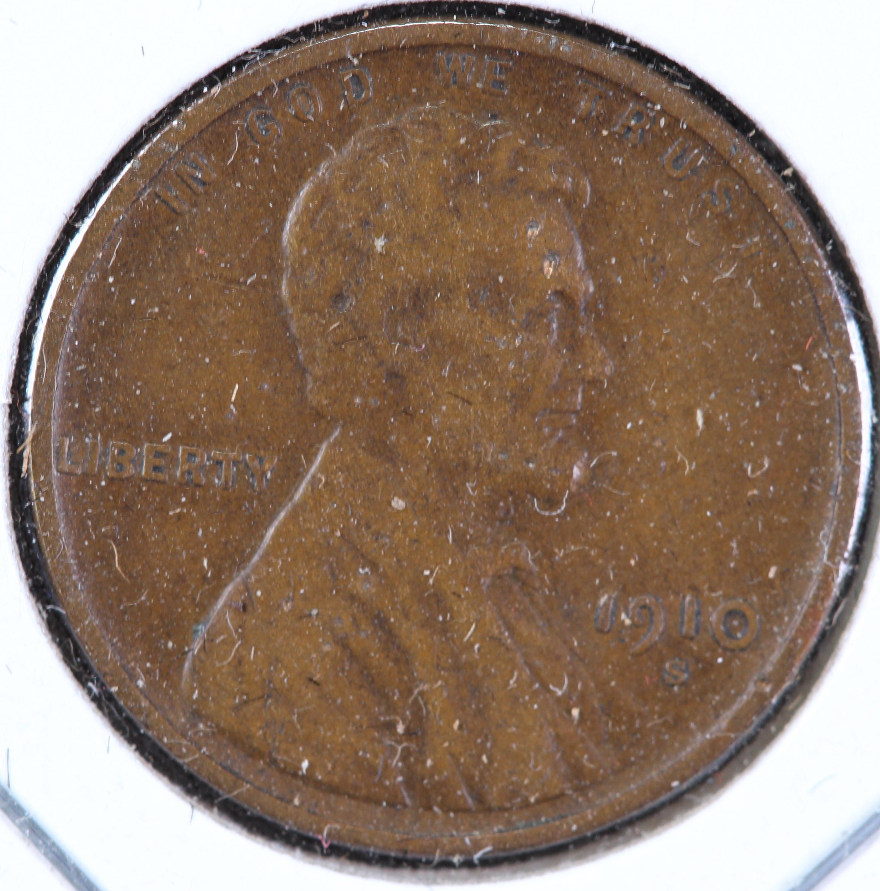 1910-S Lincoln Wheat Cent, Fine+ Circulated Coin, Store #90185